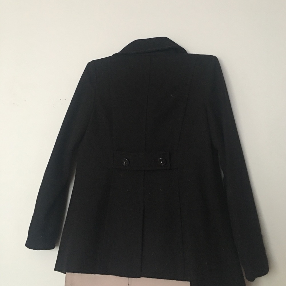 Black Wool Pea coat size small